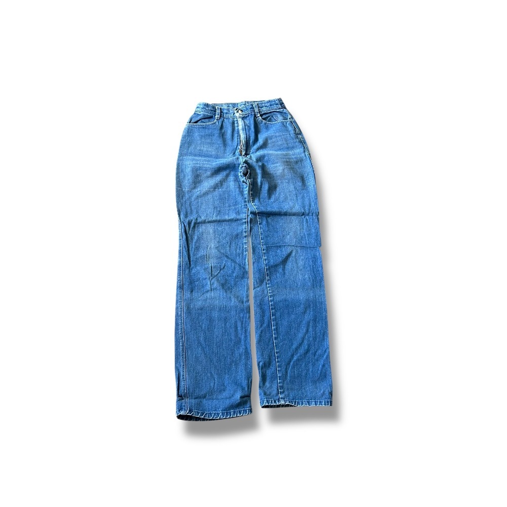 Vintage Crestline Denim Jeans High Waist Straight Leg Classic Style Size 24